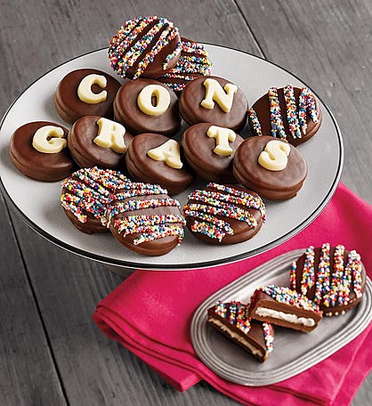 Congrats Chocolate-Covered Cookies